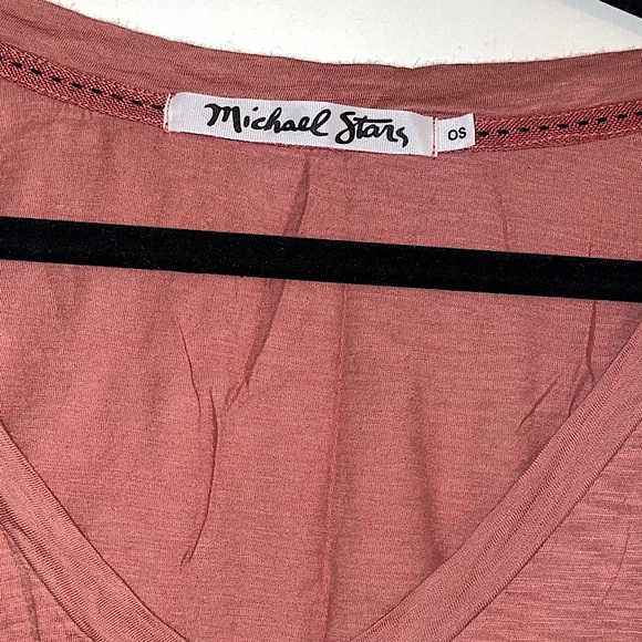 Michael Stars V-Neck Tee, One Size - Picture 3 of 8